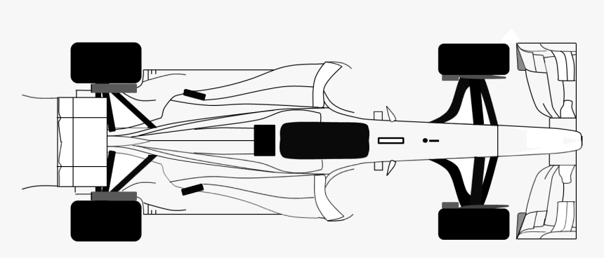 Top Down - F1 Car Top Down, HD Png Download, Free Download