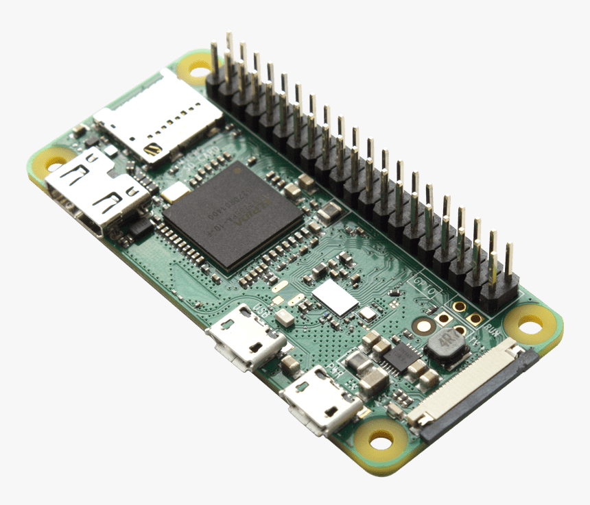 Raspberry Pi Png - Raspberry Pi Zero Soldered, Transparent Png, Free Download