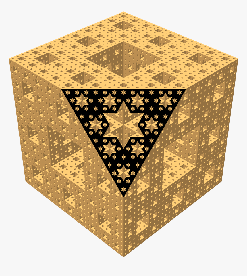 Menger Sponge Diagonal Section 09 - Triangle, HD Png Download, Free Download