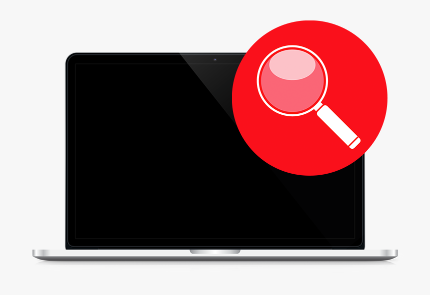 Magnifying Icon Laptop - Laptop, HD Png Download, Free Download