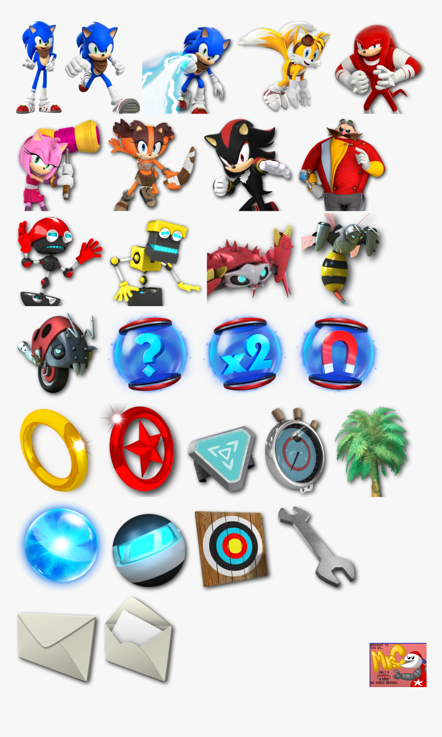 Click For Full Sized Image Notification Icons - Sonic Dash 2 Sonic Boom Sprites, HD Png Download, Free Download