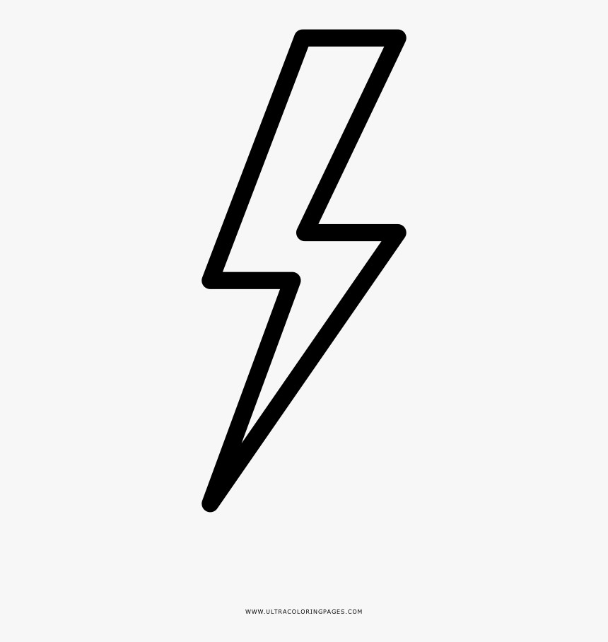 Thumb Image - Outline Lightning Bolt Clipart, HD Png Download, Free Download