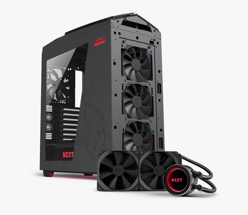 Nzxt Noctis 450-rog Edition - Nzxt Noctis 450 Rog, HD Png Download, Free Download