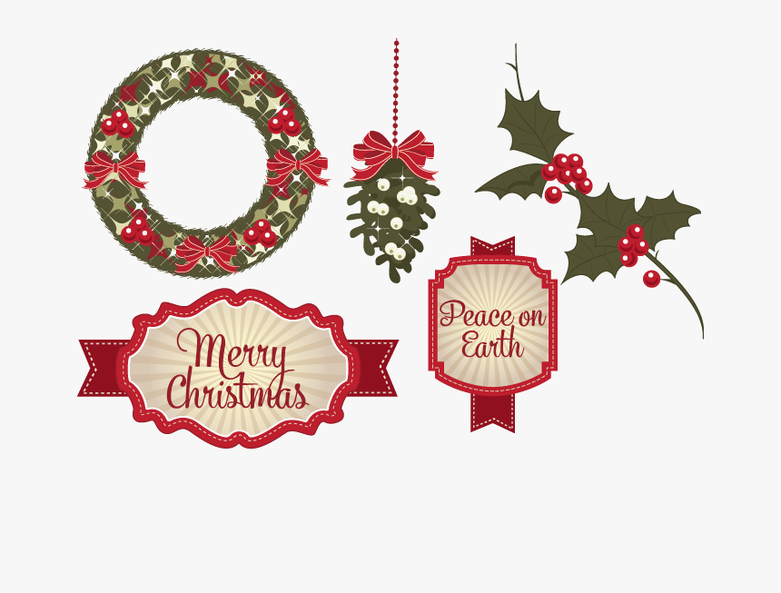 Xmas Elements Png Image - Christmas Design Elements Png, Transparent Png, Free Download