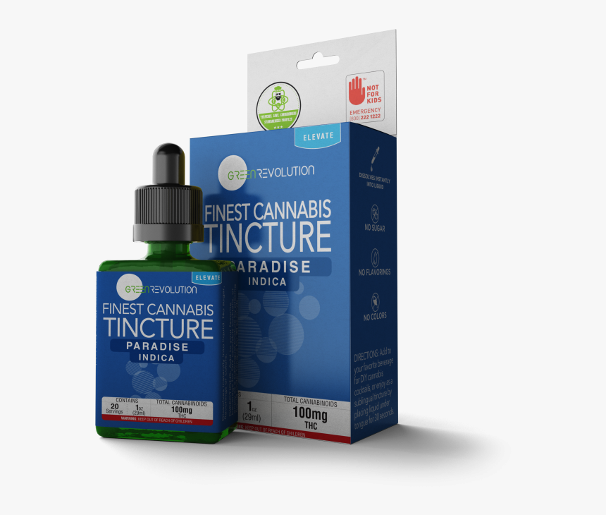 Green Revolution Tincture Relief 250, HD Png Download, Free Download