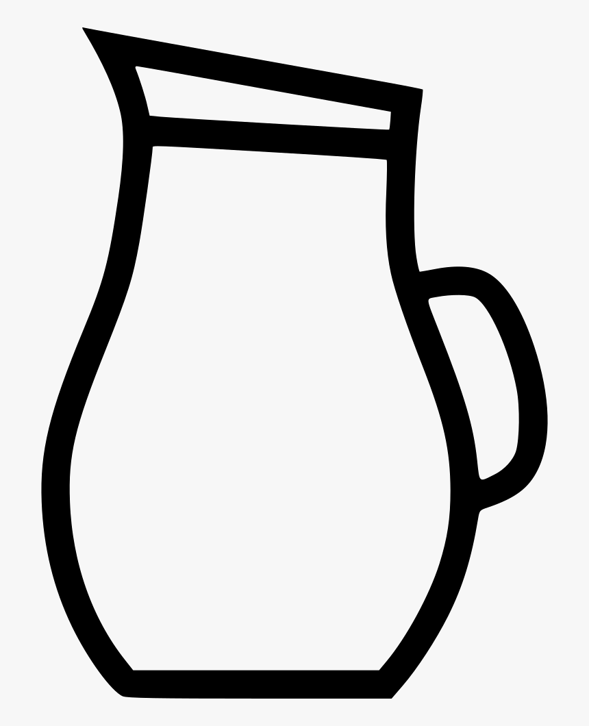 Jug Of Water Comments - Jug Black And White, HD Png Download, Free Download