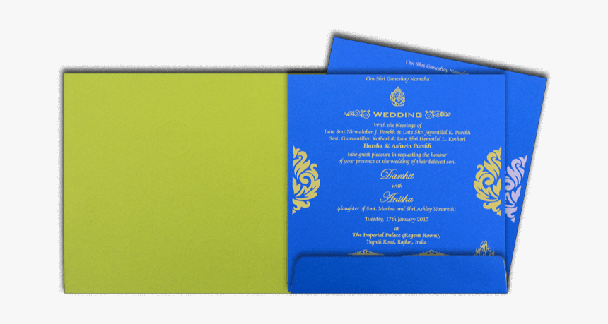 Sikh Wedding Cards - Paper, HD Png Download, Free Download