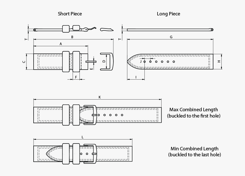 Png Stock Technical Drawing Watch Strap Orion , Png - Leather Watch Strap Drawing, Transparent Png, Free Download