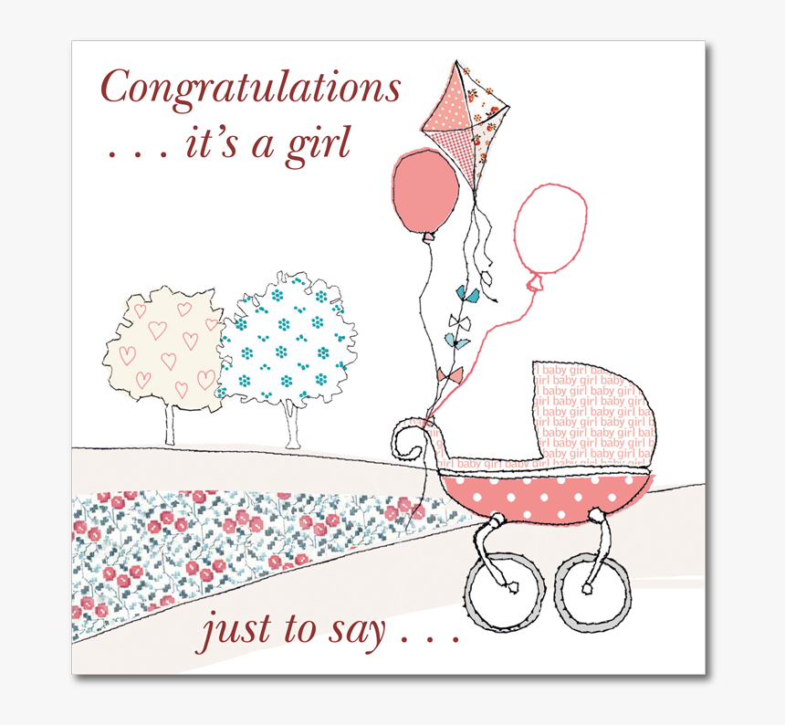 Congratulations Baby Girl Png - Its A Girl Congratulations, Transparent Png, Free Download