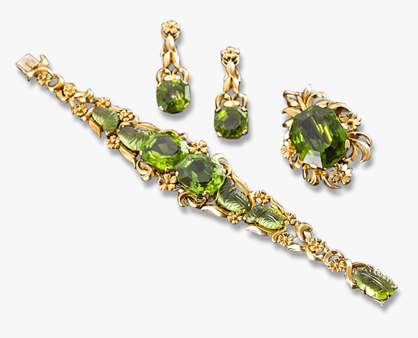 Peridot Retro Jewelry Suite - Jade, HD Png Download, Free Download