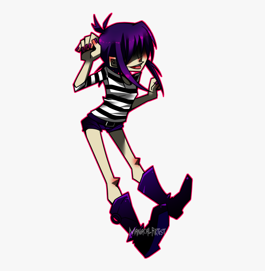 Noodle Doodle By Krooked-glasses - Noodle Gorillaz Png, Transparent Png, Free Download