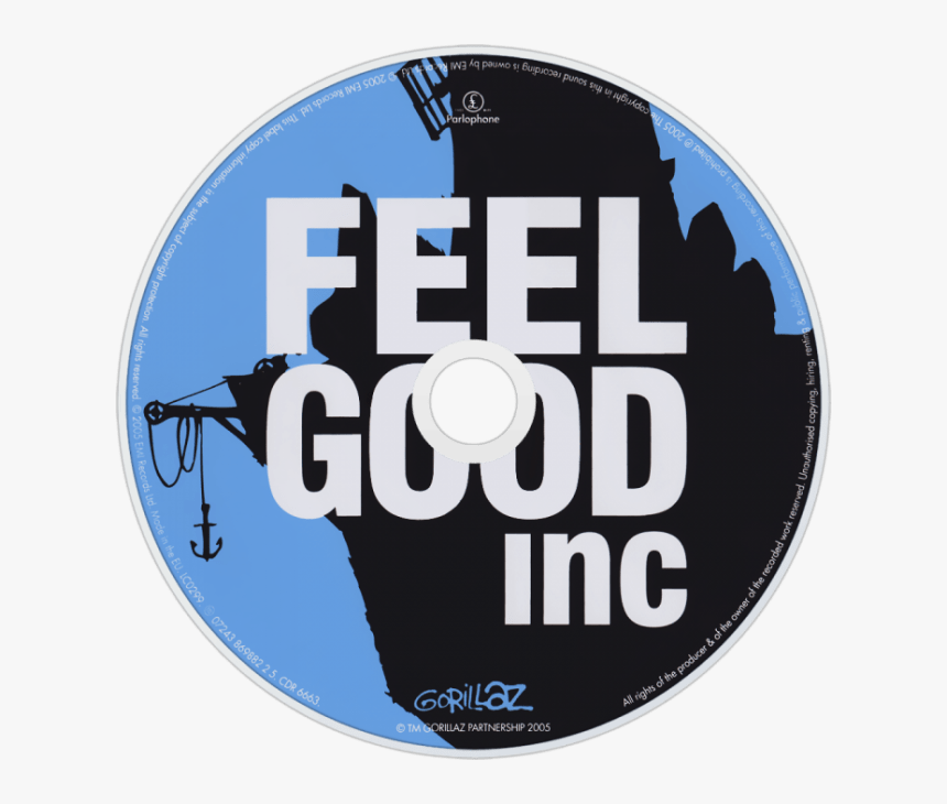 Gorillaz Feel Good Inc Cd Png, Transparent Png, Free Download