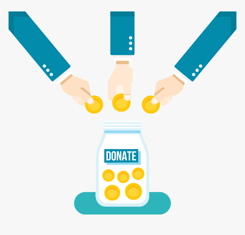 Charity Reports, Reviews And Resources Clip Art Black - Money Donation Clipart, HD Png Download, Free Download