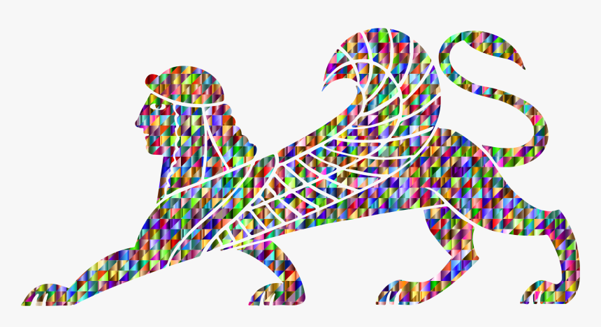 Chromatic Triangular Sphinx Clip Arts - Clip Art Sphinx, HD Png Download, Free Download