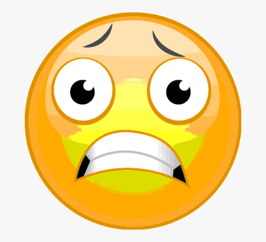 Happy Shocked Emoji - Scared Face Emoji, HD Png Download, Free Download