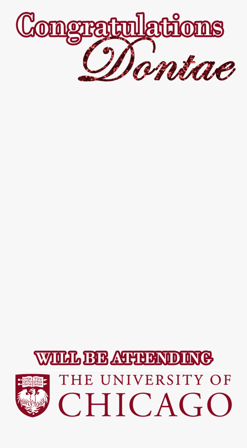 Dontae"s Filter - University Of Chicago, HD Png Download, Free Download