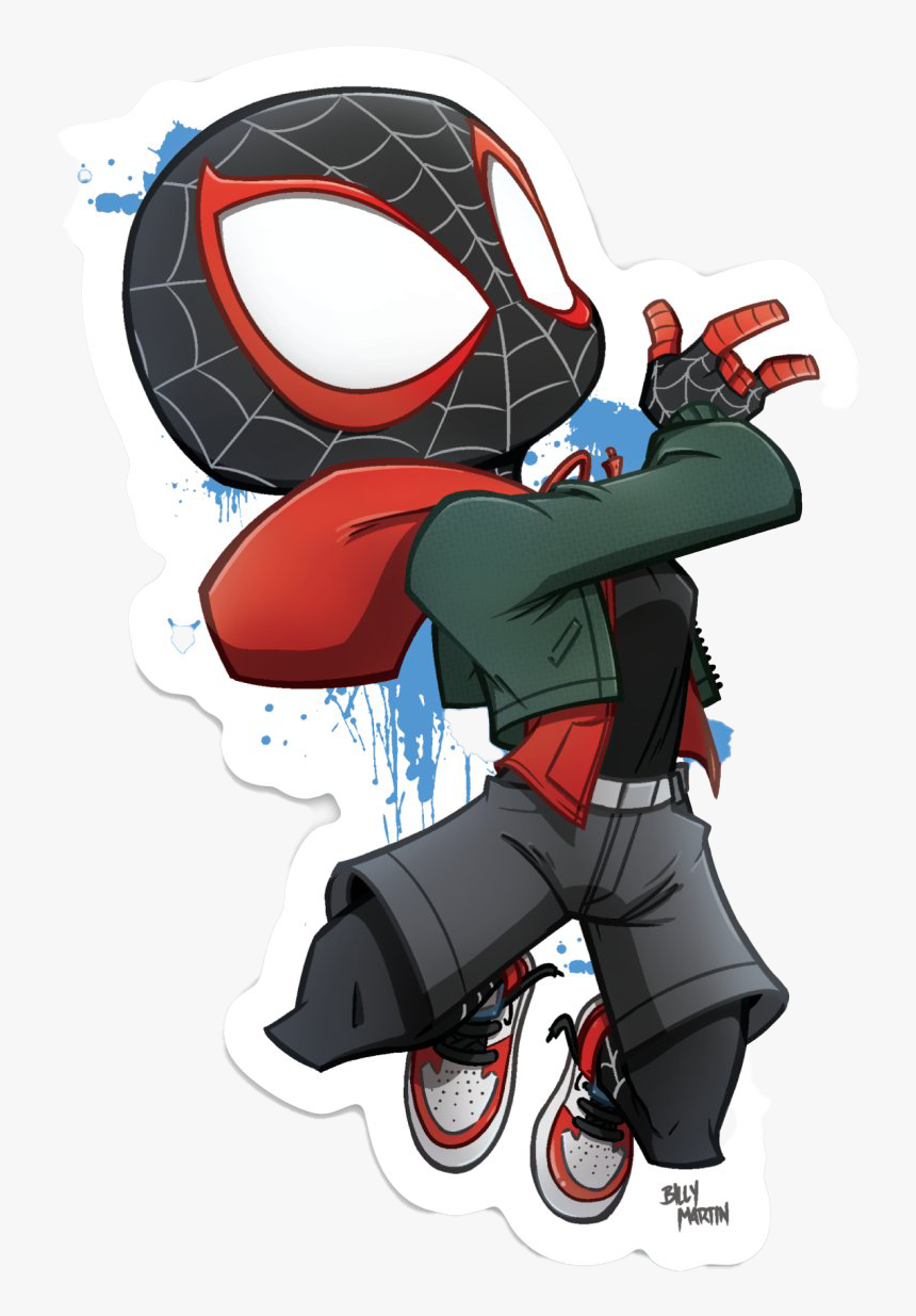 Miles Morales Spider-man Png Pic - Spiderman Miles Morales Chibi, Transparent Png, Free Download