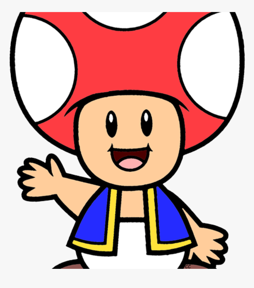 Mario Clipart Super Bros Clip Art Cartoon Free - Toad Super Mario Cartoon, HD Png Download, Free Download