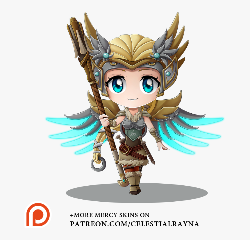 Chibi Mercy - Overwatch Cute Mercy Valkyrie, HD Png Download, Free Download