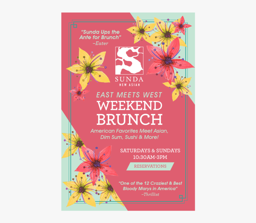 Weekend-brunch - Floral Design, HD Png Download, Free Download