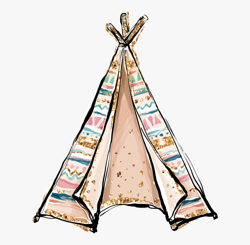 Transparent Boho Clipart - Boho Teepee Clipart, HD Png Download, Free Download