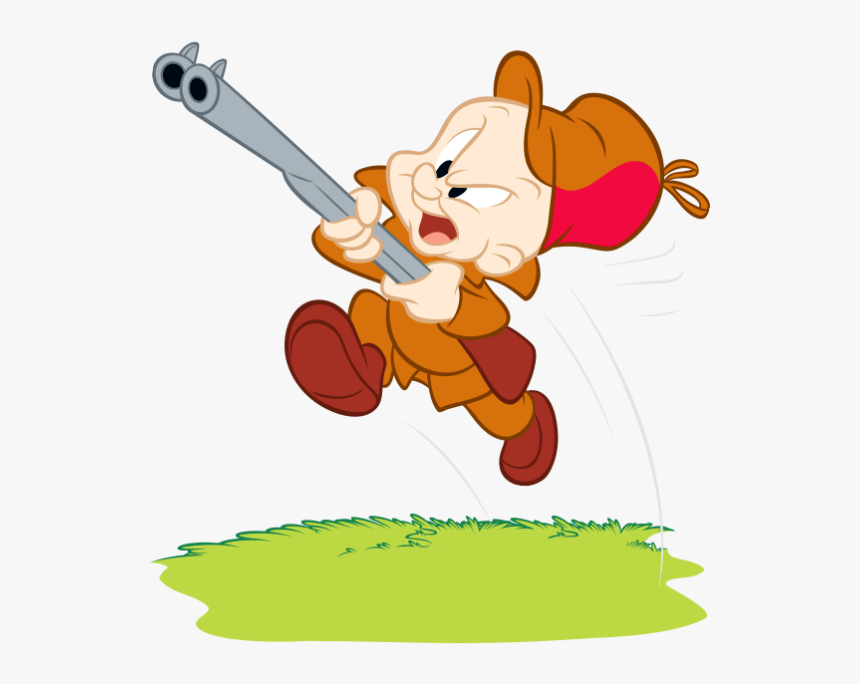 Elmer Fudd In Action-ngo9015 - Elmer Fudd Looney Tunes Hunter, HD Png Download, Free Download