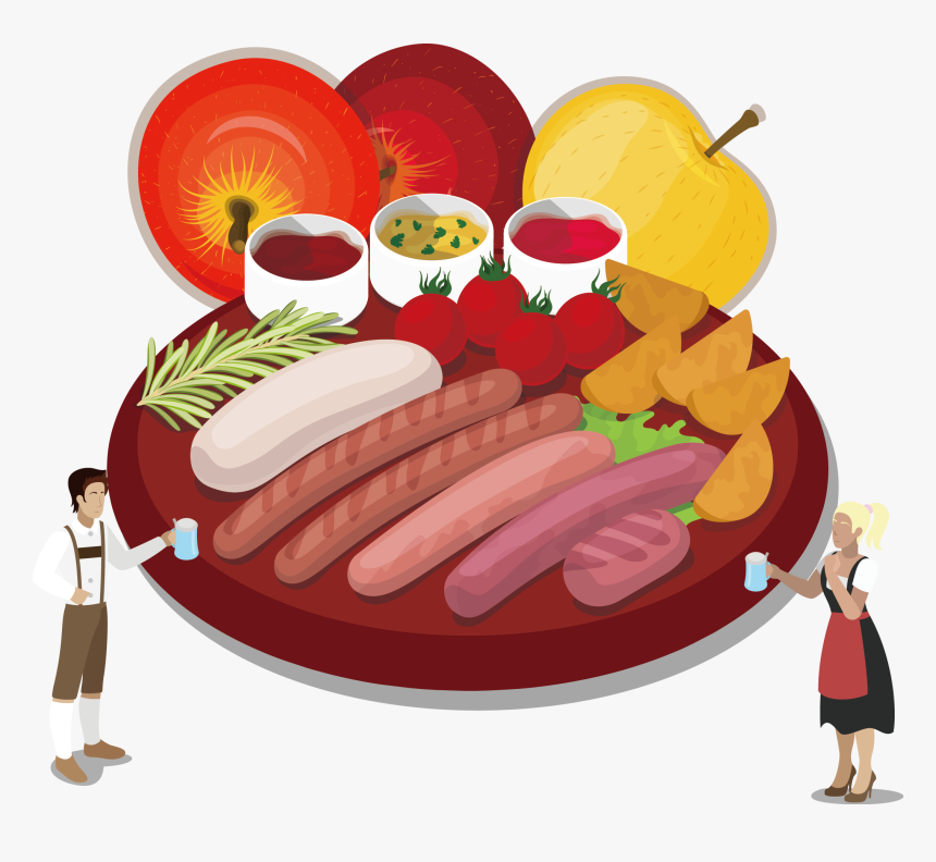 Oktoberfest Clipart Food Germany - German Cuisine, HD Png Download, Free Download