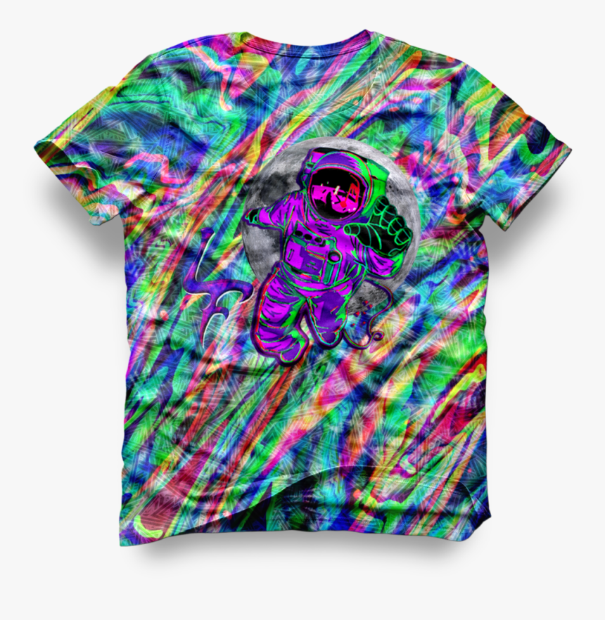 [pre Order] Trippy Astronaut From The Moon - Active Shirt, HD Png Download, Free Download