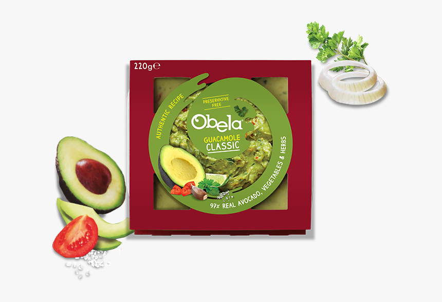 Obela Classic Guacamole 220g , Png Download - Kiwifruit, Transparent Png, Free Download