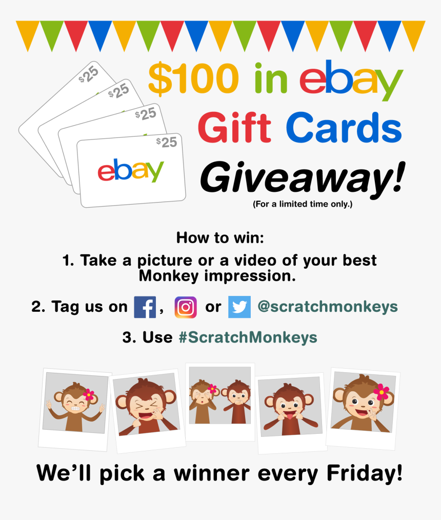 Ebay E-gift Cards Giveaway, HD Png Download, Free Download