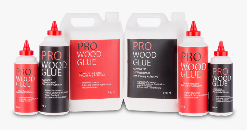 Pro Wood Glue Adhesives - Plastic Bottle, HD Png Download, Free Download