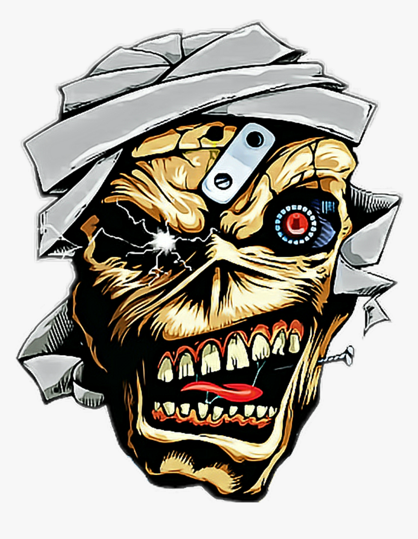 #ironmaiden #eddiethehead #sticker Iron Maiden Eddie - Eddie Iron Maiden Logo, HD Png Download, Free Download