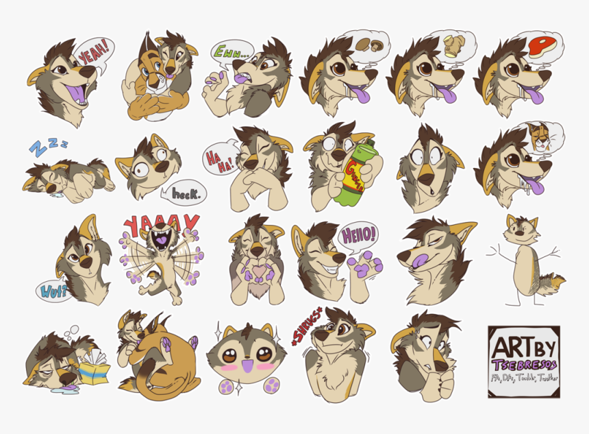 Transparent Emojis Clipart - Furry Telegram Stickers, HD Png Download, Free Download