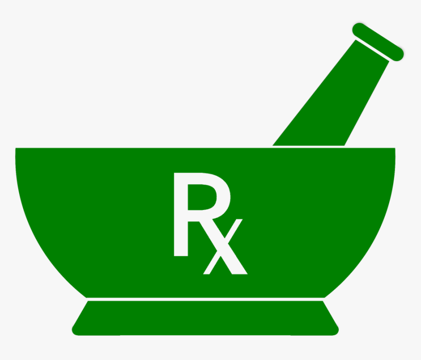 Mortar And Pestle Rx Merchandise Clipart , Png Download - Rx Mortar And Pestle, Transparent Png, Free Download