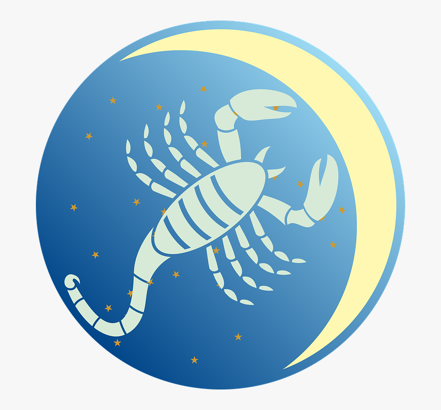 Scorpio, Zodiac Sign, Zodiac, Moon, Star, Symbol - Scorpios, HD Png Download, Free Download