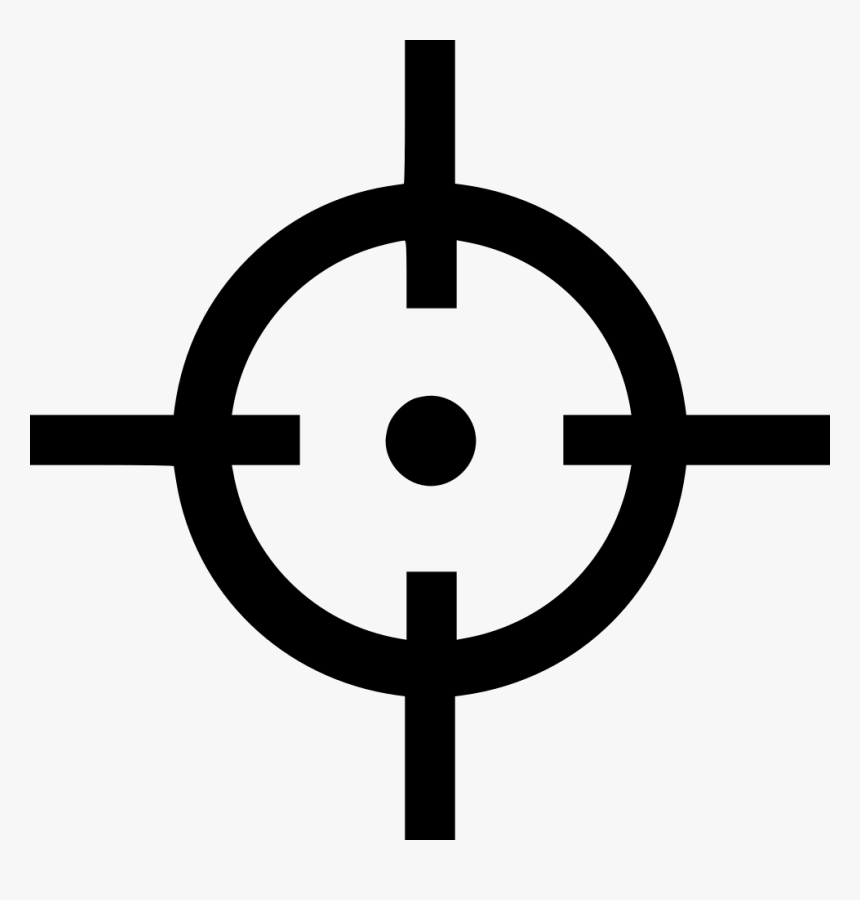 Game Play Cursor Pointer Shooter - Sniper Symbol, HD Png Download, Free Download