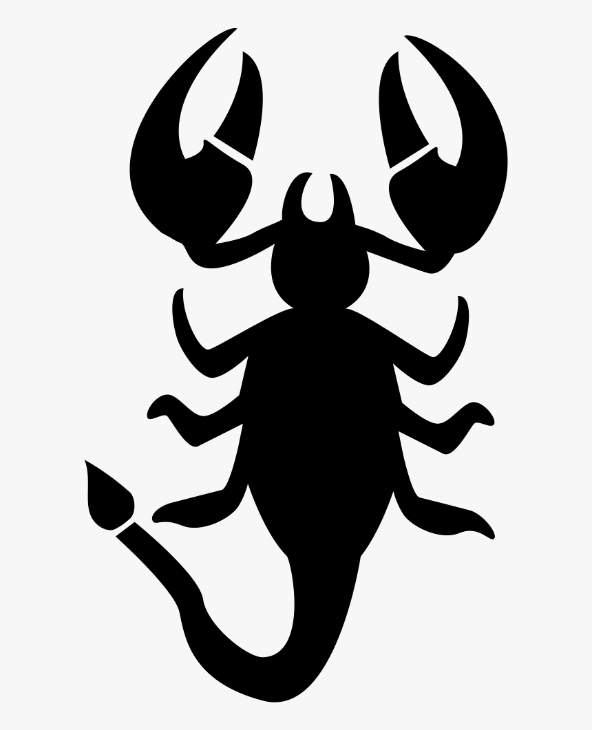 Scorpio Vertical Animal Shape Of Zodiac Symbol - Scorpio Symbol Svg, HD Png Download, Free Download