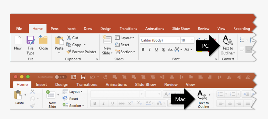 Convert Text To Object In Powerpoint, HD Png Download, Free Download