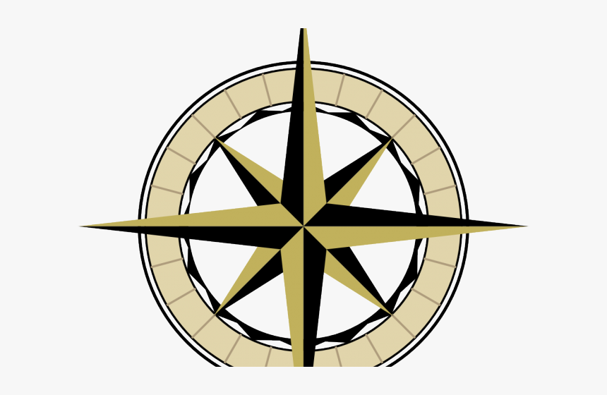 Compass Clipart Tribal - Compass Rose North Png, Transparent Png, Free Download