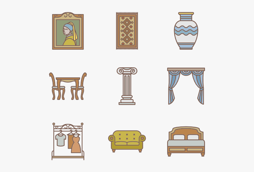 Closet Icons Free Vector - Chair, HD Png Download, Free Download