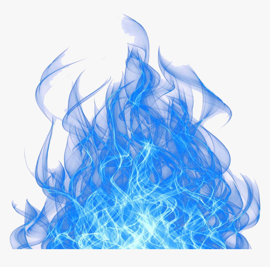 Blue Fire Cool Flame Light Free Hq Image Clipart - Transparent Background Blue Flame Png, Png Download, Free Download