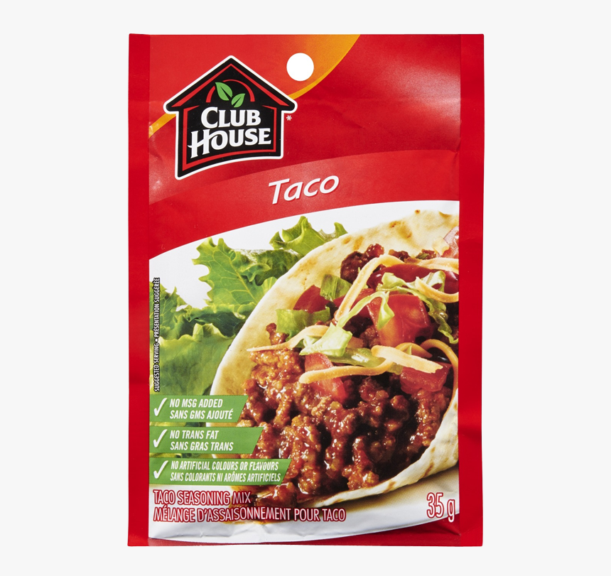 New Club House Taco Seasoning Mix - Club House Turkey Gravy Mix, HD Png Download, Free Download
