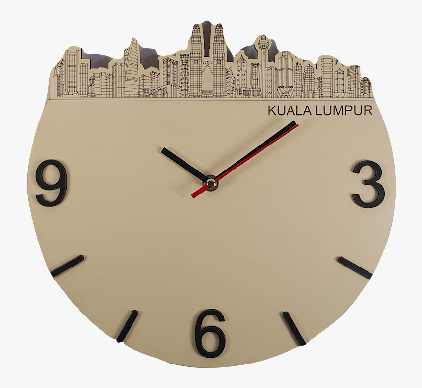 3d Modern Lifestyle Wooden Home Decor Clock "kl Landscape" - Transparent Modern Clock Png, Png Download, Free Download