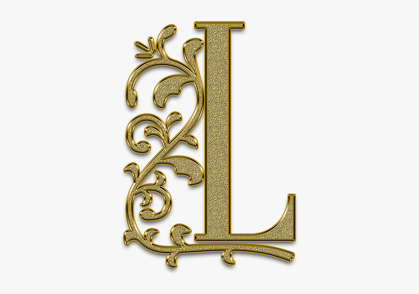 Letter, Litera, Monogram, The Text Of The, Font - Gold Alphabet Letters Png, Transparent Png, Free Download