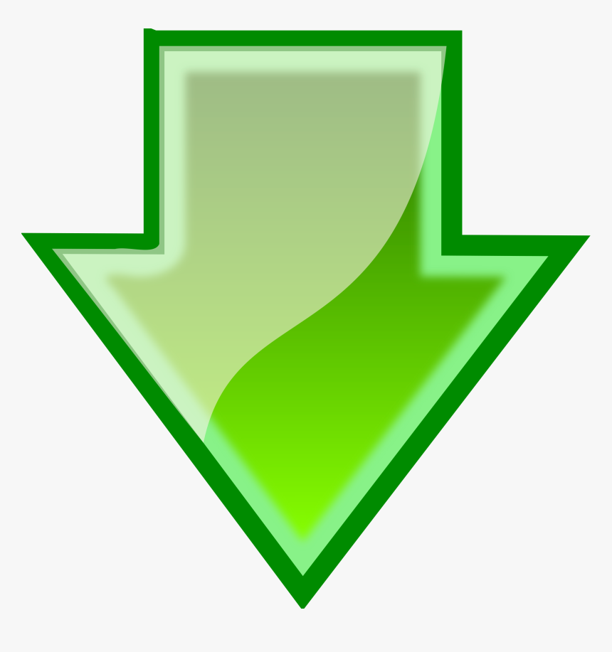 Green Download Arrow Icon, HD Png Download, Free Download