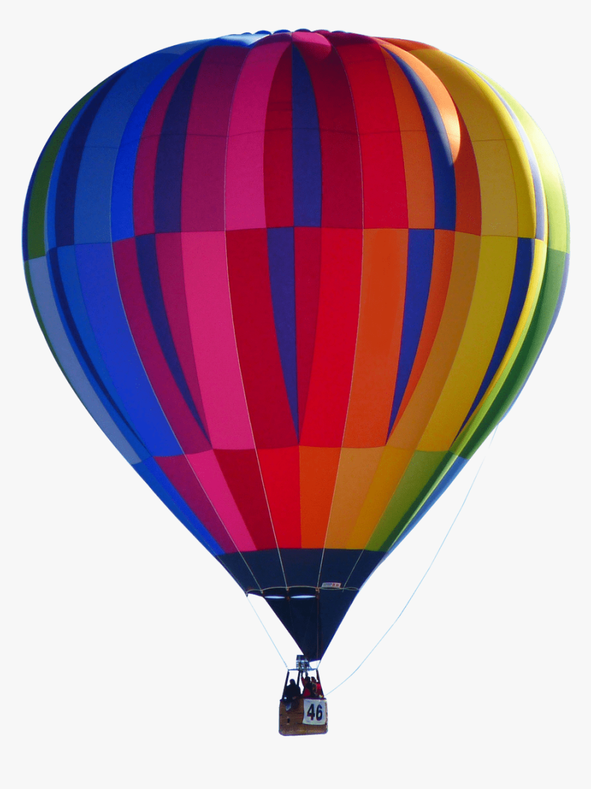 Colourful Hot Air Balloon - Hot Air Balloon Png, Transparent Png, Free Download