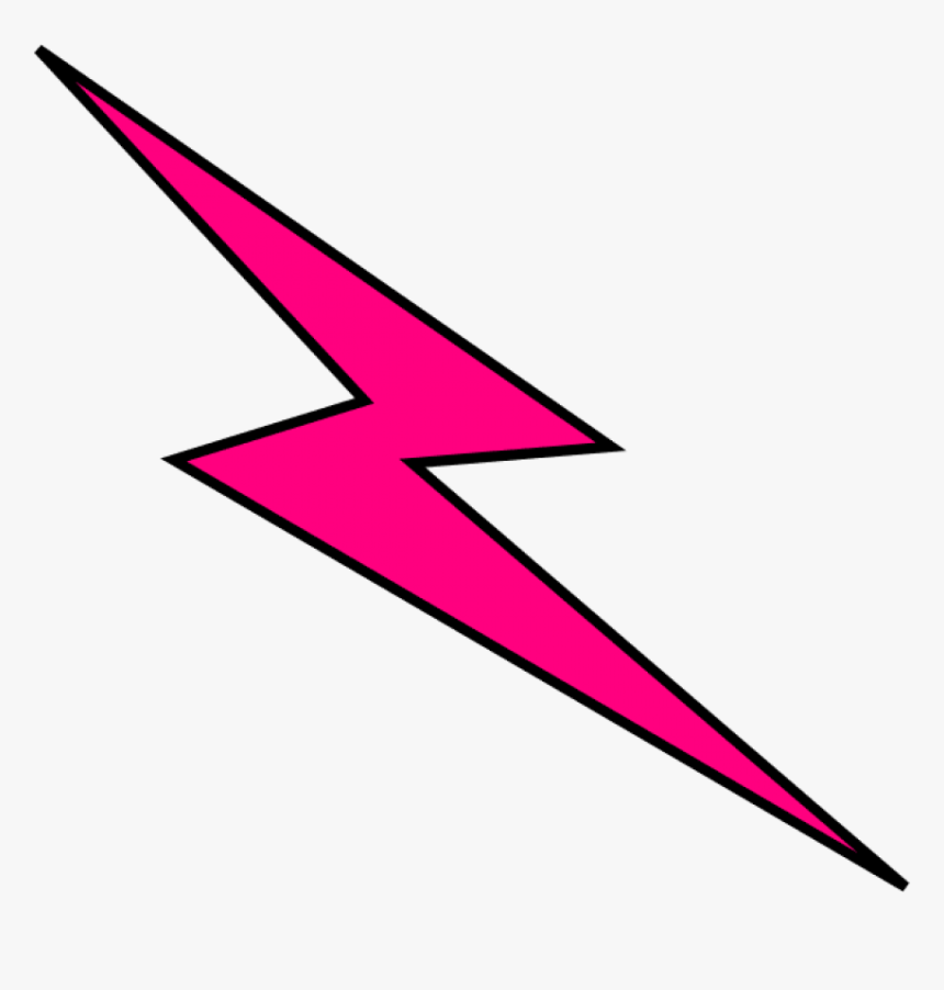 Collection Of Free Bolted Clip Art Free Download - Light Pink Lightning Bolt, HD Png Download, Free Download