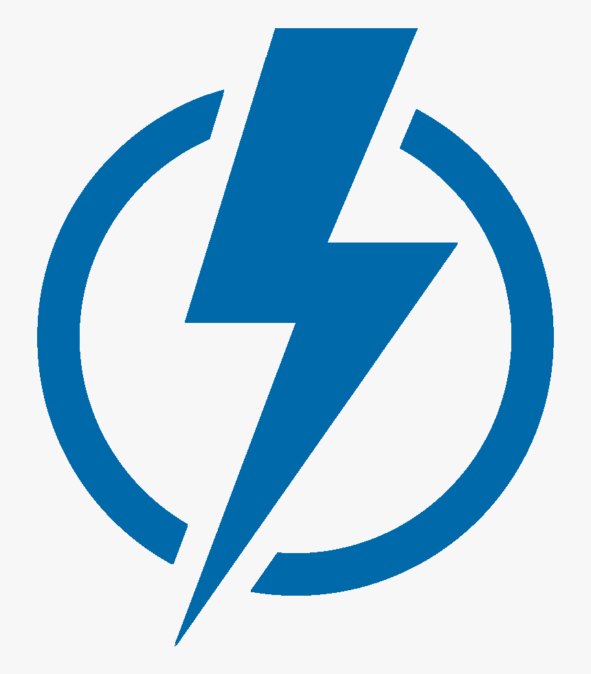 Blue Lightning Bolt Symbol, HD Png Download, Free Download