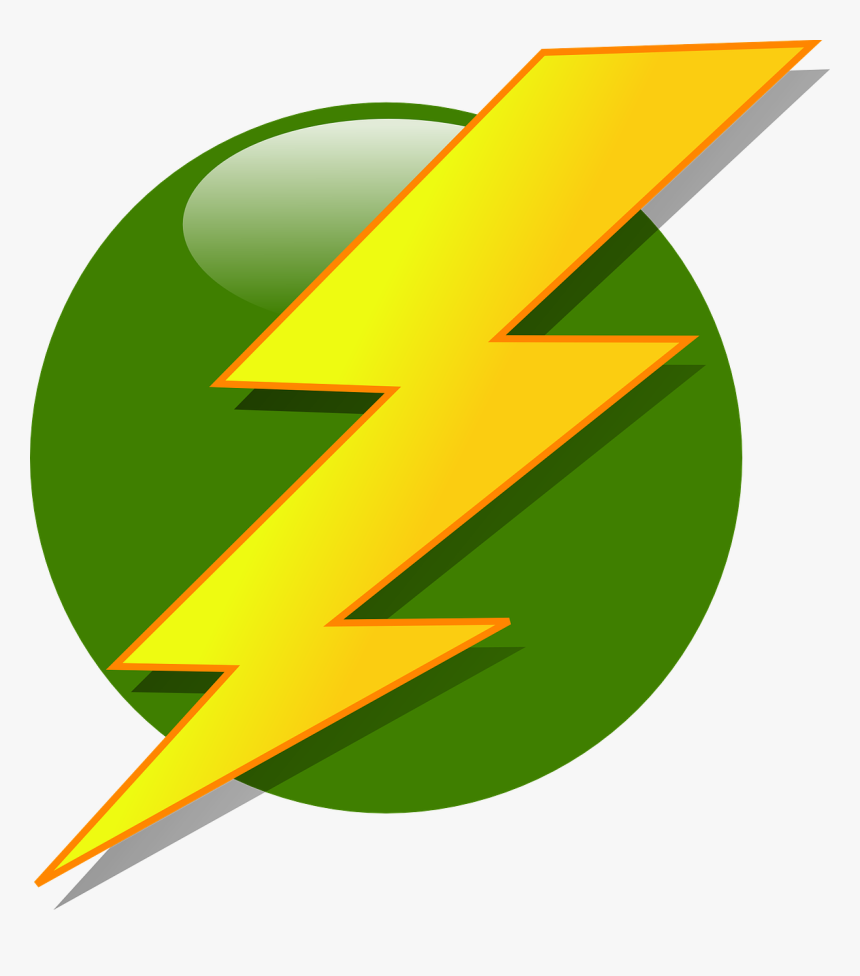 Bolt Lightning Flash Strike Png Image - Yellow And Blue Lighting Bolt, Transparent Png, Free Download