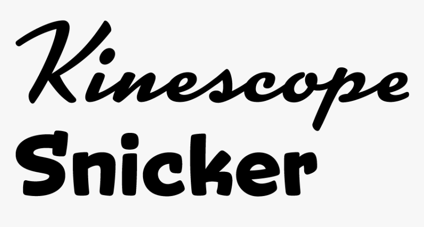 Samples Of The New Fonts Kinescope And Snicker - New Fonts, HD Png Download, Free Download